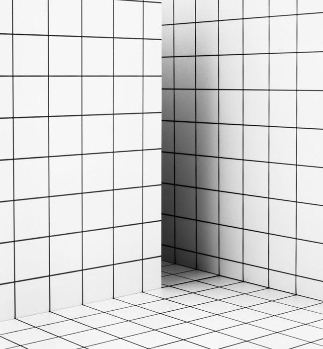 White tile material